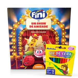 Kit Livro Fini + Giz de Cera